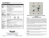 MuxLabHDMI/VGA/USB over IP PoE Wall Plate Transmitter, UHD-4K
