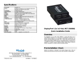 MuxLab Prodigital DisplayPort 1.2A Operating instructions