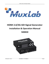 MuxLabHDMI 2.0/3G-SDI Signal Generator
