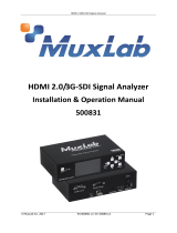 MuxLabHDMI 2.0/3G-SDI Signal Analyzer
