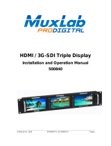 MuxLabHDMI/3G-SDI Triple Display