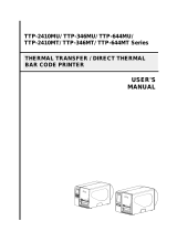 TSC TTP-2410MT Series User manual