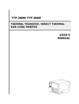 TSC TTP-268M User manual