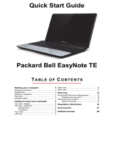 Packard Bell EN TE11BZ User guide