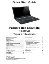 Packard Bell EN TE69KB User guide