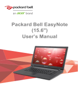 Packard Bell Easy Note TE 70 User manual