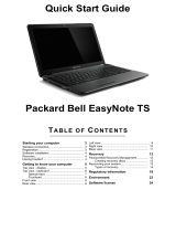 Packard Bell EN TS13SB User guide