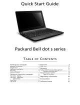 Packard Bell dot se3 User guide