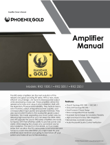 Phoenix Gold RX 250 Watt Class A/B Monoblock Amplifier Owner's manual