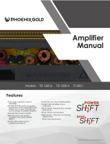 Phoenix Gold Ti3 1200W 4 Channel Amplifier User manual