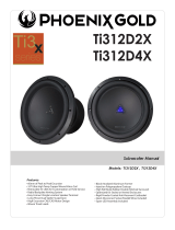 Phoenix Gold 6.5" Component Speaker Set Ti3x User manual