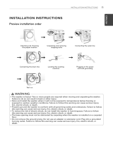 LG Electronics WM3670HRA Installation guide