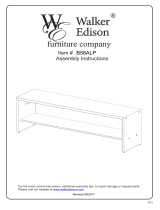 Walker Edison Furniture Company HD58ALPAM Operating instructions