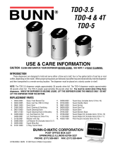 Bunn TDO-4 User guide