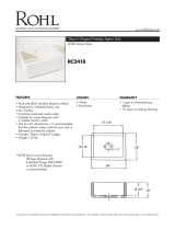Rohl RC2418WH Installation guide