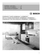 Bosch HDD80050UC Installation guide