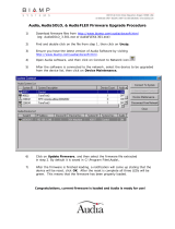 Biamp Audia Firmware Upgrade Procedure User manual