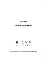 Biamp 1200-2400 User manual