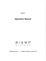 Biamp GM-2 Operation User manual