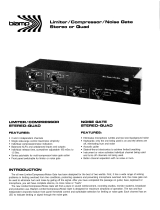 Biamp Stereo Quad-Limiter Compressor/Noise Gate User manual