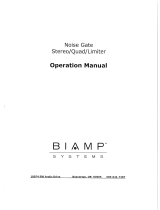 Biamp Noise Gate Stereo-Quad-Limiter Operating instructions