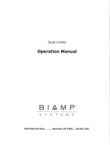 Biamp Quad Limiter M2-V Operation User manual