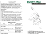 Kingston Brass HAE8107DL Installation guide