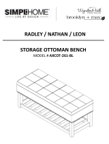 Simpli Home AXCOT-261-BL Installation guide