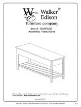 Walker Edison Furniture Company HD48PCSBGW Operating instructions