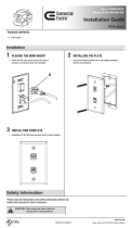 Commercial Electric 5103-WH-BK/RD Operating instructions