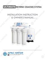 APEC Water Systems Ultimate RO Operating instructions