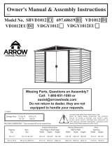 Arrow Storage Products VD1012EU Owner's manual