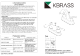 Kingston Brass HFB7618DPL Installation guide