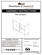 Furniture of America YNJ-18702C1 Installation guide