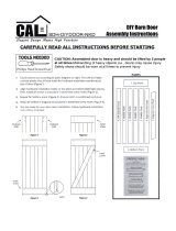 CALHOME DOOR-B36B-DIY-36IN Operating instructions