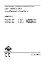 Biasi Advance 25C  User manual