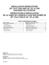 Whirlpool WCG55US6HS Installation guide