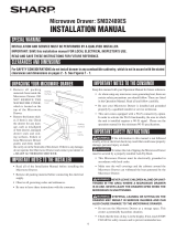 Sharp SMD2489ES Installation guide