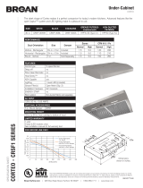 Broan CRSF130BL Dimensions Guide