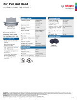 Bosch HUI54451UC Dimensions Guide