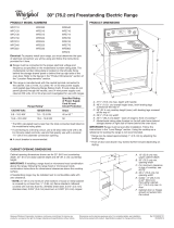 Whirlpool WFE320M0EB Specification