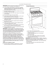 Whirlpool WFG975H0HZ Dimensions Guide