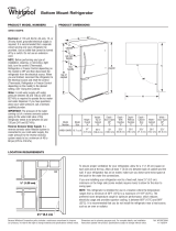 Whirlpool WRB119WFBW Installation guide