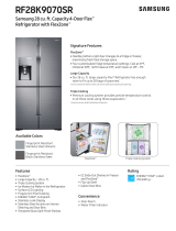 Samsung RF28K9070SG Dimensions Guide