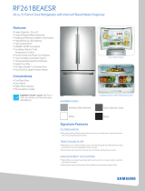 Samsung RF261BEAESR Installation guide