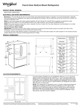 Whirlpool WRF767SDHV Installation guide