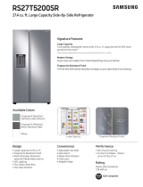 Samsung RS27T5200SR Specification