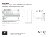 GE GSS23GGKBB Dimensions Guide