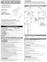 Black and Decker BDH1200NVAV Installation guide