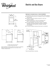 Whirlpool WED7500GW Dimensions Guide